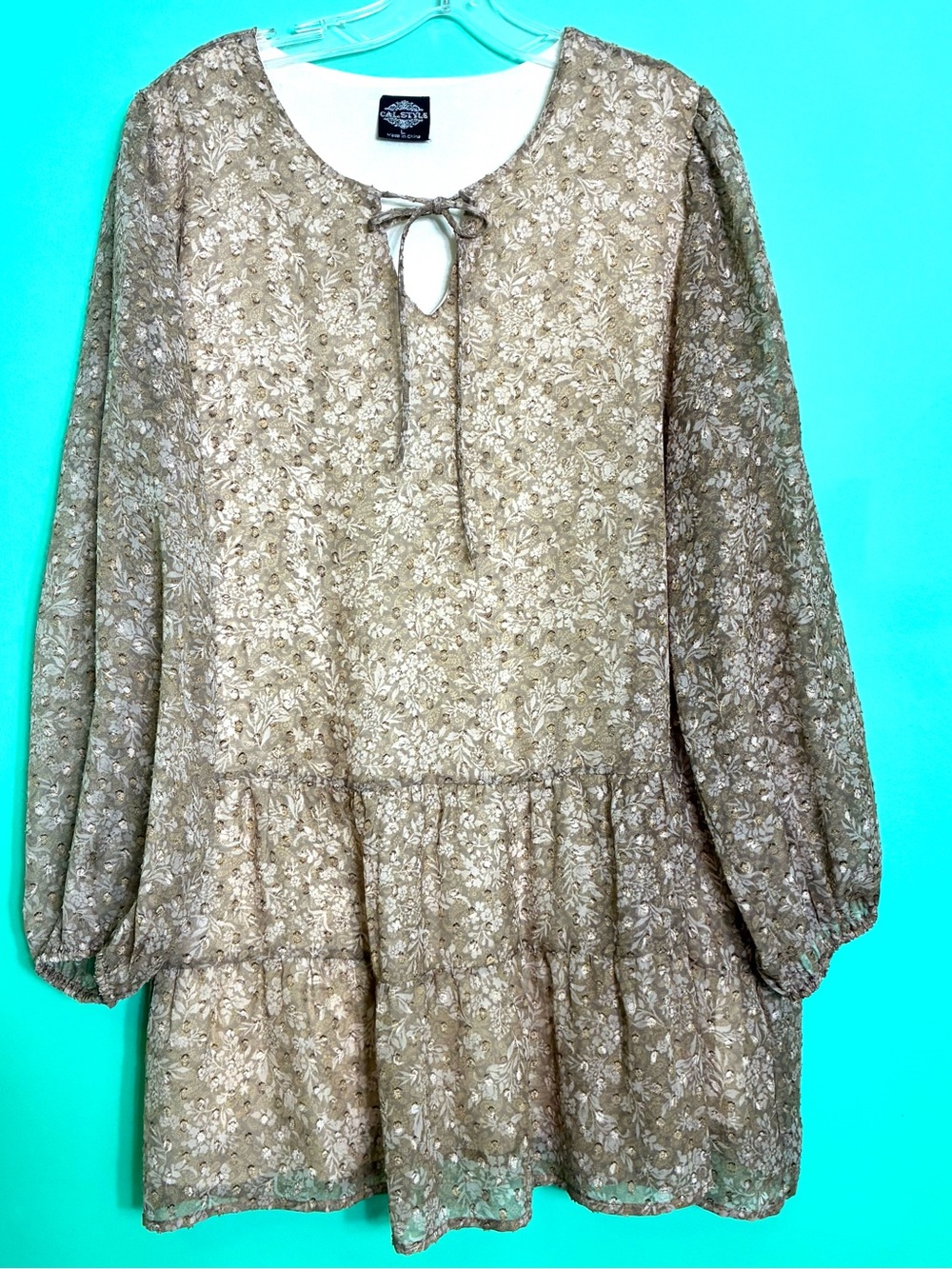 Cal Style Tunic  Tiered  Dress - Picture 7 of 16